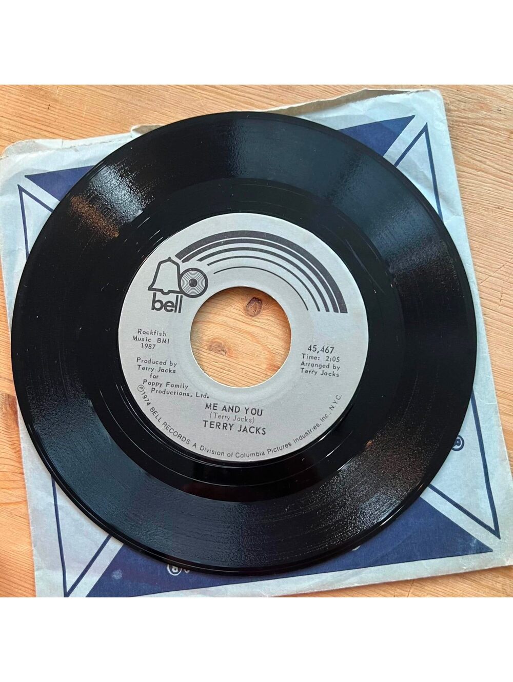 Terry Jacks - Me and You/If you go Away 45rpm VG+ R90